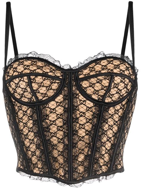 gucci gg net corset.